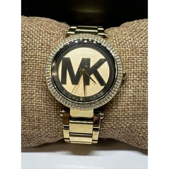 Michael Kors Parker MK5784 Women\'s Gold Stainless Steel Analog Dial Watch JNA218 main image 11